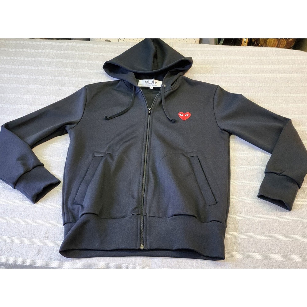 play comme des garcons S Zip-Front Hooded Jacket LNC!